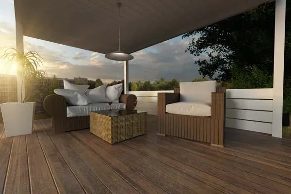 terrasse en bois à Saint-Philbert-de-Grand-Lieu